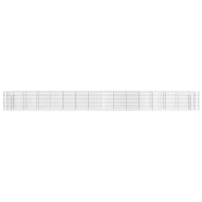 Strat înălțat gabion, 540x50x50 cm, fier galvanizat - WALTI WALTI