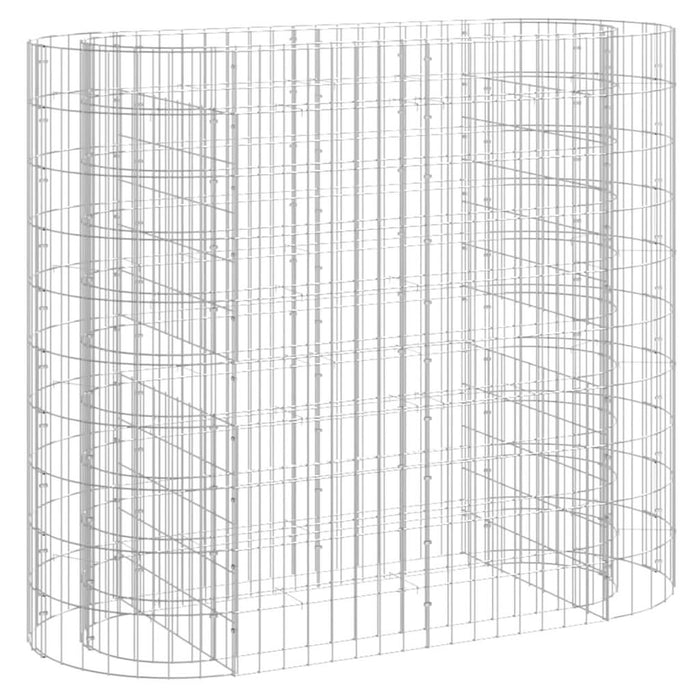 Strat înălțat gabion, 120x50x100 cm, fier galvanizat - WALTI WALTI