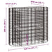 Strat înălțat gabion, 120x50x100 cm, fier galvanizat - WALTI WALTI