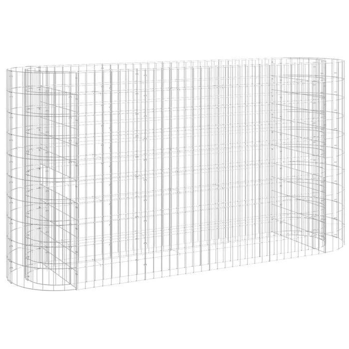 Strat înălțat gabion, 190x50x100 cm, fier galvanizat - WALTI WALTI