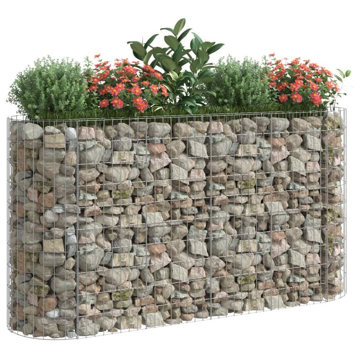Strat înălțat gabion, 190x50x100 cm, fier galvanizat - WALTI WALTI