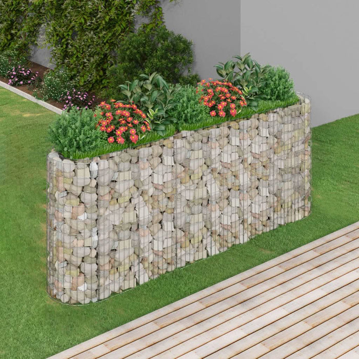 Strat înălțat gabion, 260x50x100 cm, fier galvanizat - WALTI WALTI