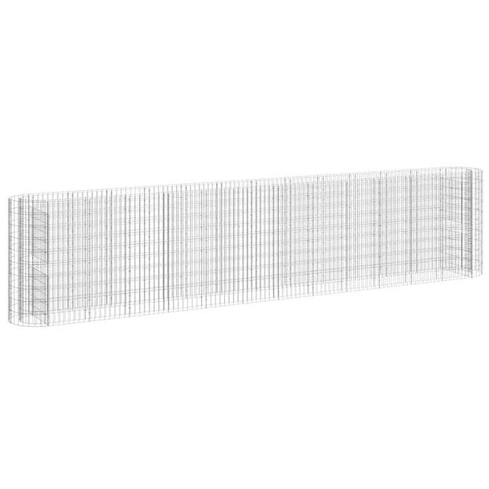 Strat înălțat gabion, 470x50x100 cm, fier galvanizat - WALTI WALTI
