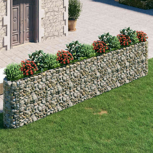 Strat înălțat gabion, 470x50x100 cm, fier galvanizat - WALTI WALTI