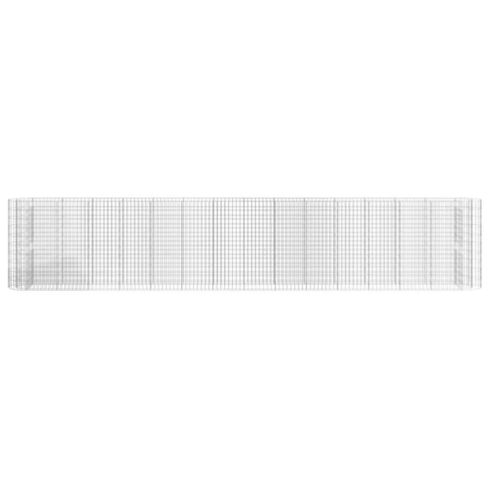 Strat înălțat gabion, 540x50x100 cm, fier galvanizat - WALTI WALTI