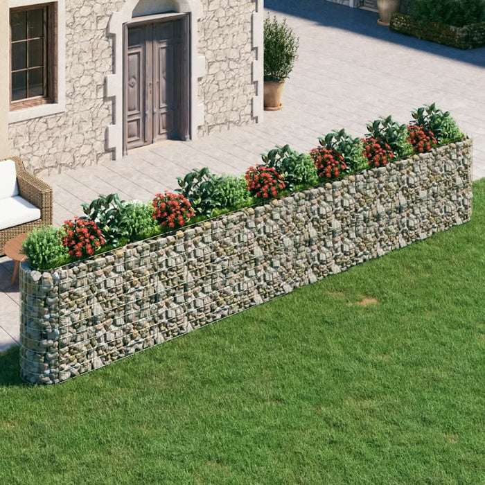 Strat înălțat gabion, 610x50x100 cm, fier galvanizat - WALTI WALTI