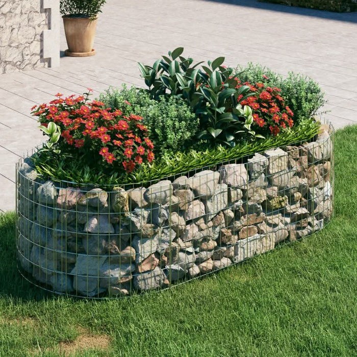 Strat înălțat gabion, 200x100x50 cm, fier galvanizat - WALTI WALTI