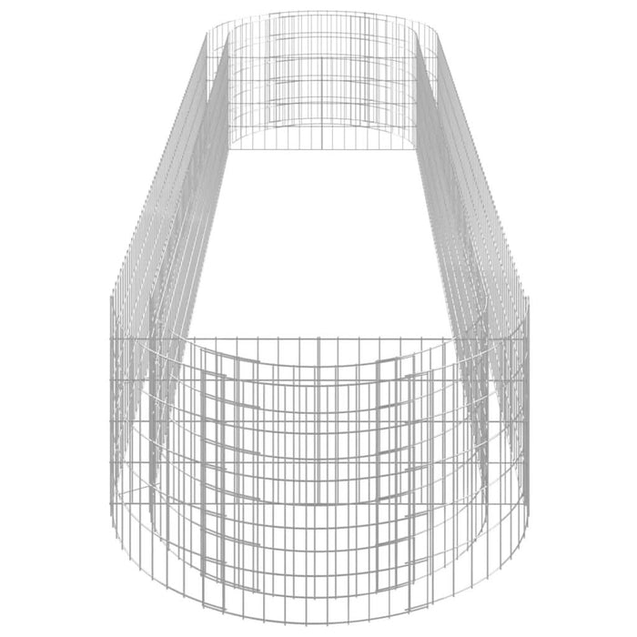 Strat înălțat gabion, 400x100x50 cm, fier galvanizat - WALTI WALTI