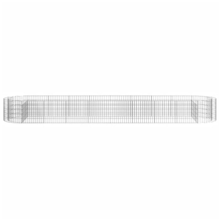 Strat înălțat gabion, 500x100x50 cm, fier galvanizat - WALTI WALTI