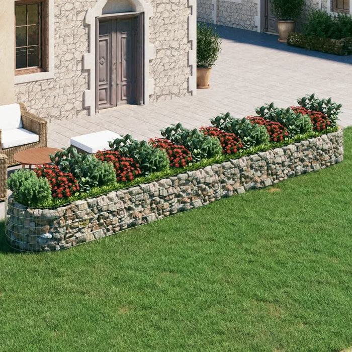 Strat înălțat gabion, 600x100x50 cm, fier galvanizat - WALTI WALTI