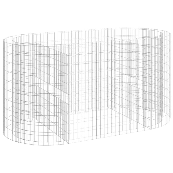 Strat înălțat gabion, 200x100x100 cm, fier galvanizat - WALTI WALTI