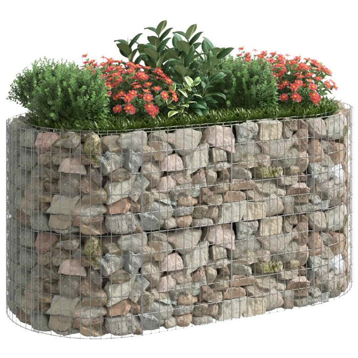 Strat înălțat gabion, 200x100x100 cm, fier galvanizat - WALTI WALTI