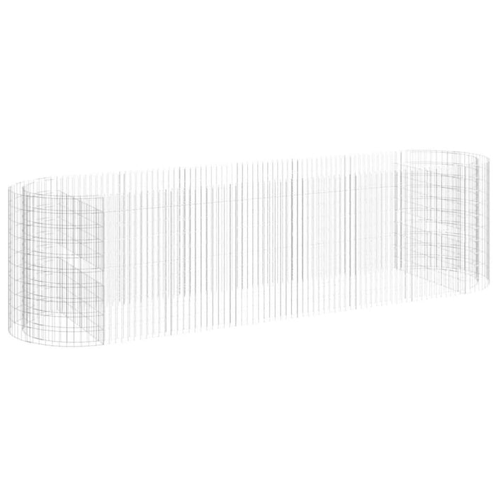 Strat înălțat gabion, 400x100x100 cm, fier galvanizat - WALTI WALTI