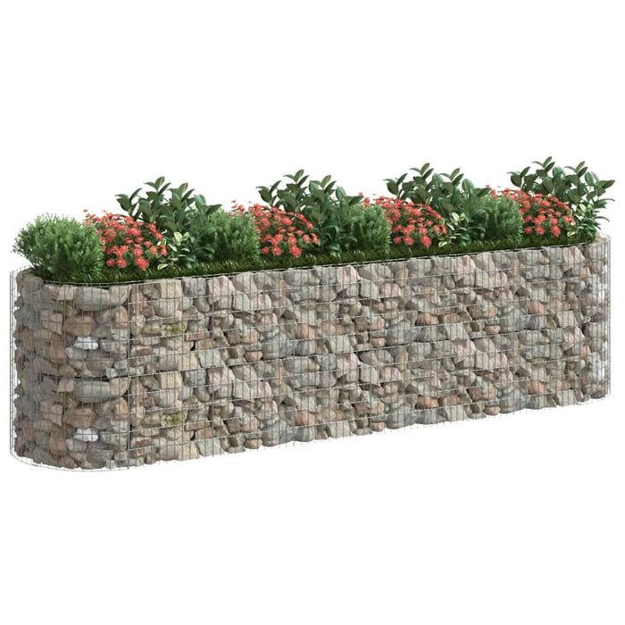 Strat înălțat gabion, 400x100x100 cm, fier galvanizat - WALTI WALTI