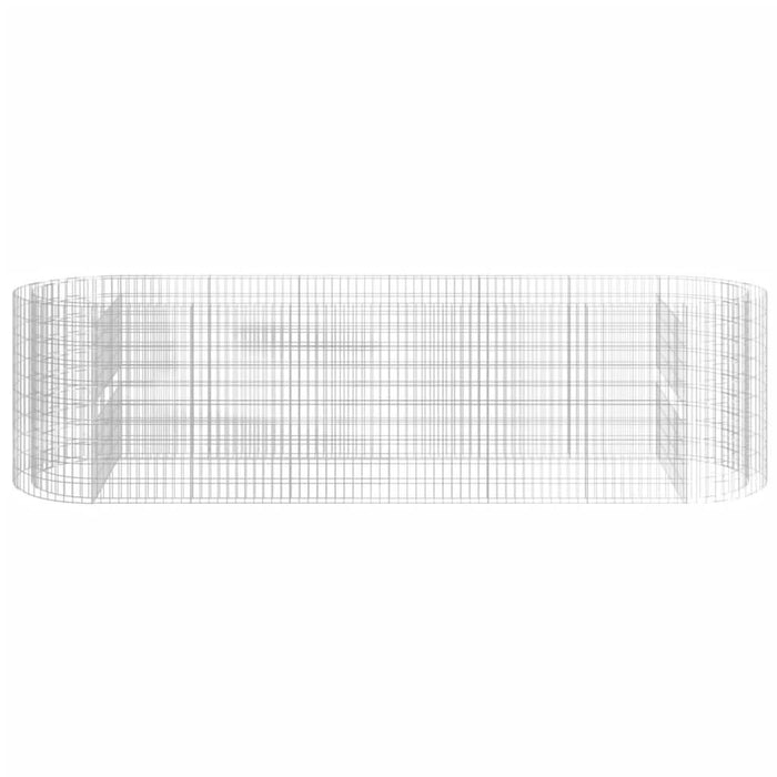 Strat înălțat gabion, 400x100x100 cm, fier galvanizat - WALTI WALTI