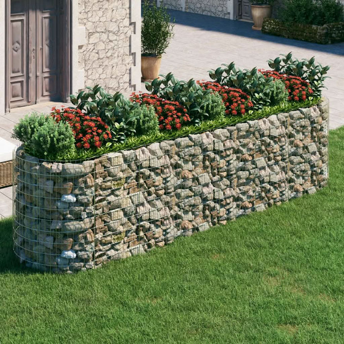 Strat înălțat gabion, 400x100x100 cm, fier galvanizat - WALTI WALTI
