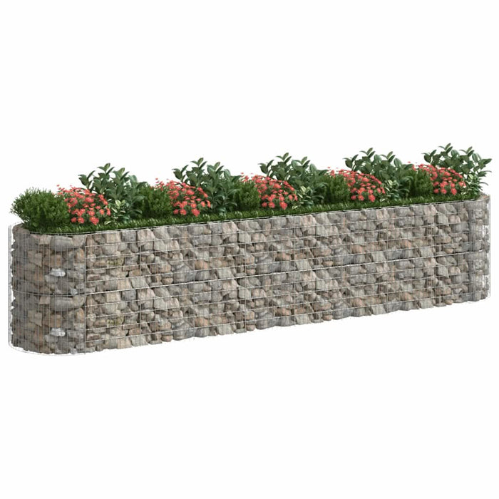 Strat înălțat gabion, 500x100x100 cm, fier galvanizat - WALTI WALTI