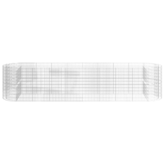 Strat înălțat gabion, 500x100x100 cm, fier galvanizat - WALTI WALTI