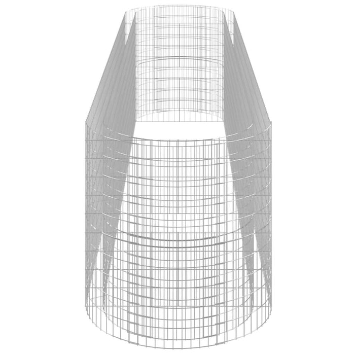 Strat înălțat gabion, 500x100x100 cm, fier galvanizat - WALTI WALTI