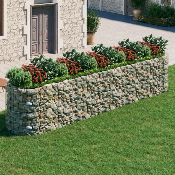 Strat înălțat gabion, 500x100x100 cm, fier galvanizat - WALTI WALTI