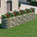 Strat înălțat gabion, 500x100x100 cm, fier galvanizat - WALTI WALTI