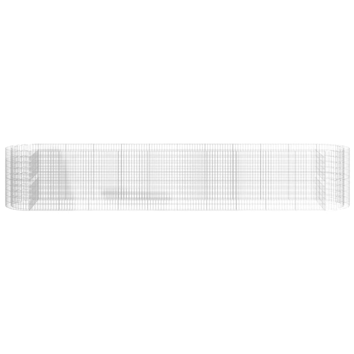 Strat înălțat gabion, 600x100x100 cm, fier galvanizat WALTI