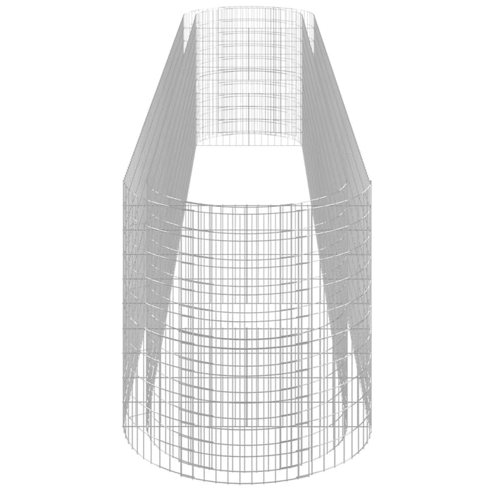 Strat înălțat gabion, 600x100x100 cm, fier galvanizat WALTI