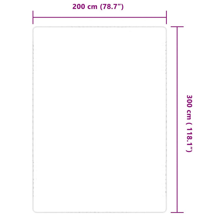 Covor din iută cu spate din latex, 200x300 cm - WALTI WALTI
