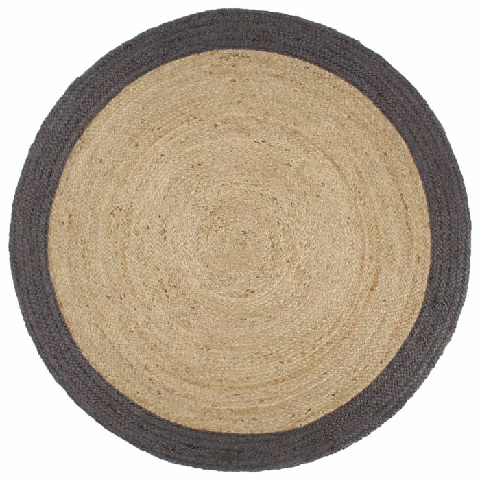 Covor manual cu margine gri închis, 240 cm, iută - WALTI WALTI