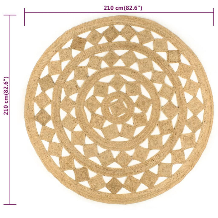 Covor manual din iută împletită, 210 cm WALTI