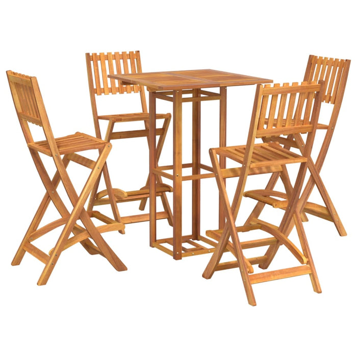 Set de bar de exterior, 5 piese, lemn masiv de acacia - WALTI WALTI