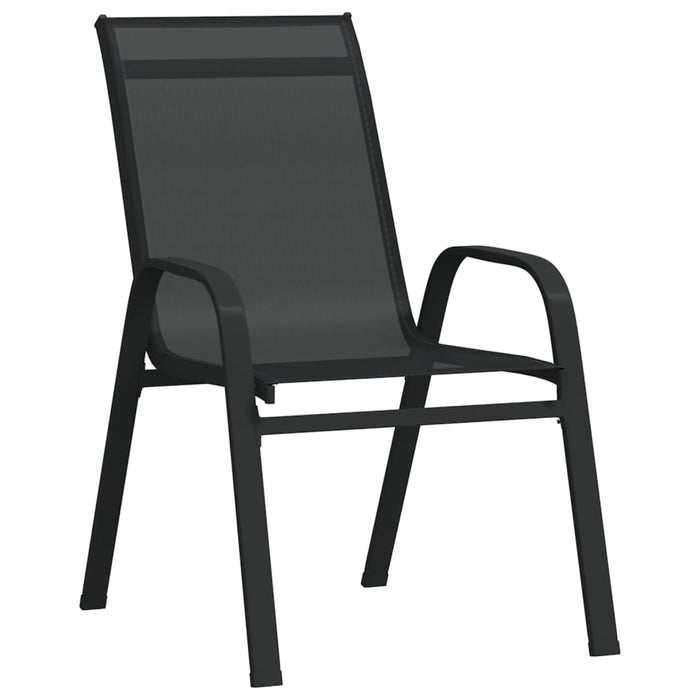 Set mobilier de grădină, 9 piese, negru WALTI