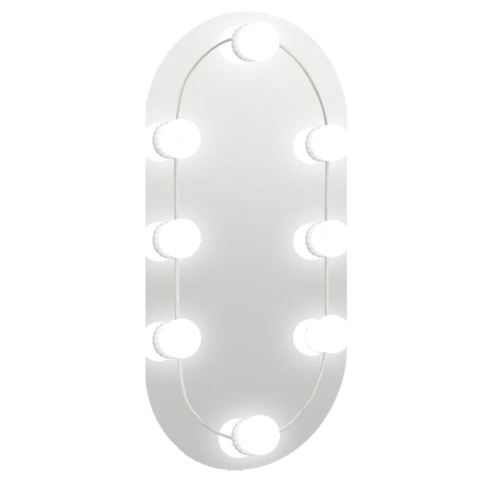Oglindă ovală cu lumini LED, 40x20, cm, sticlă - WALTI WALTI
