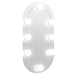 Oglindă ovală cu lumini LED, 40x20, cm, sticlă - WALTI WALTI