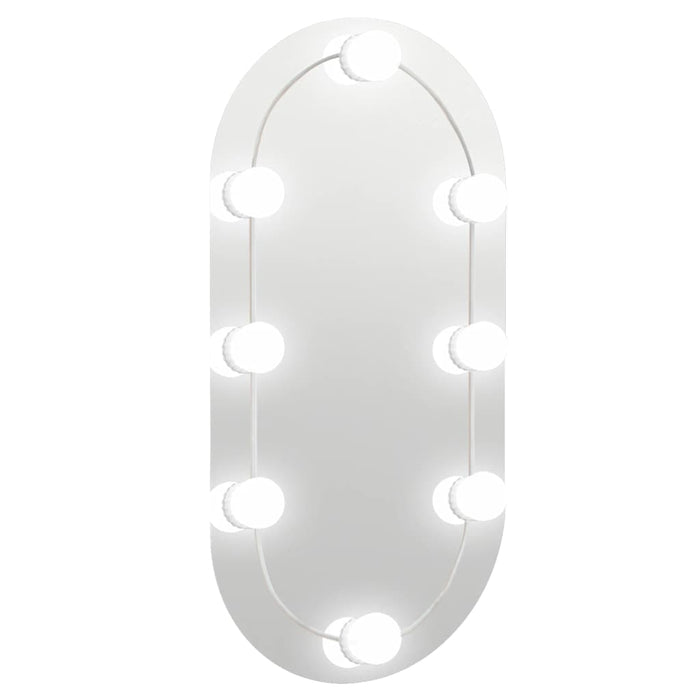 Oglindă cu lumini LED, 60x30 cm, sticlă, oval - WALTI WALTI