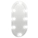 Oglindă cu lumini LED, 60x30 cm, sticlă, oval - WALTI WALTI