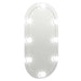 Oglindă ovală cu lumini LED, 80x40, cm sticlă - WALTI WALTI