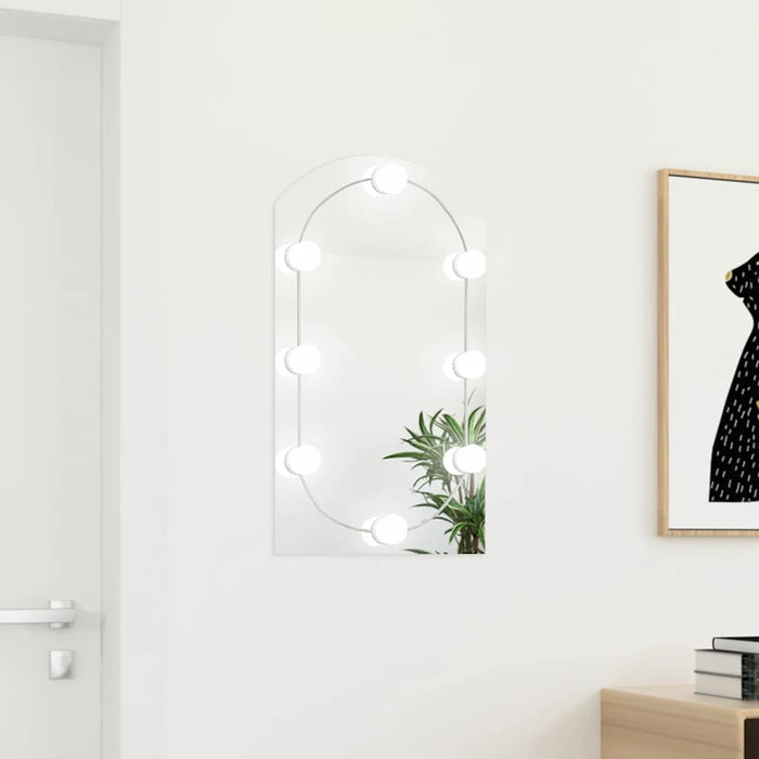 Oglindă cu lumini LED, arcadă, 70x40 cm, sticlă - WALTI WALTI