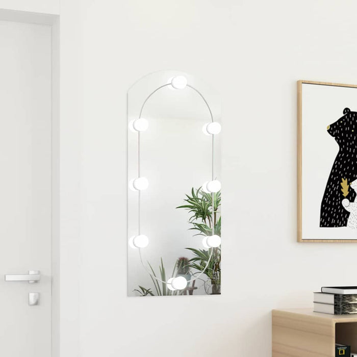 Oglindă cu lumini LED, arcadă, 90x45 cm, sticlă - WALTI WALTI