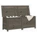 Cutie de perne de exterior antracit 150x50x56cm lemn masiv brad - WALTI WALTI