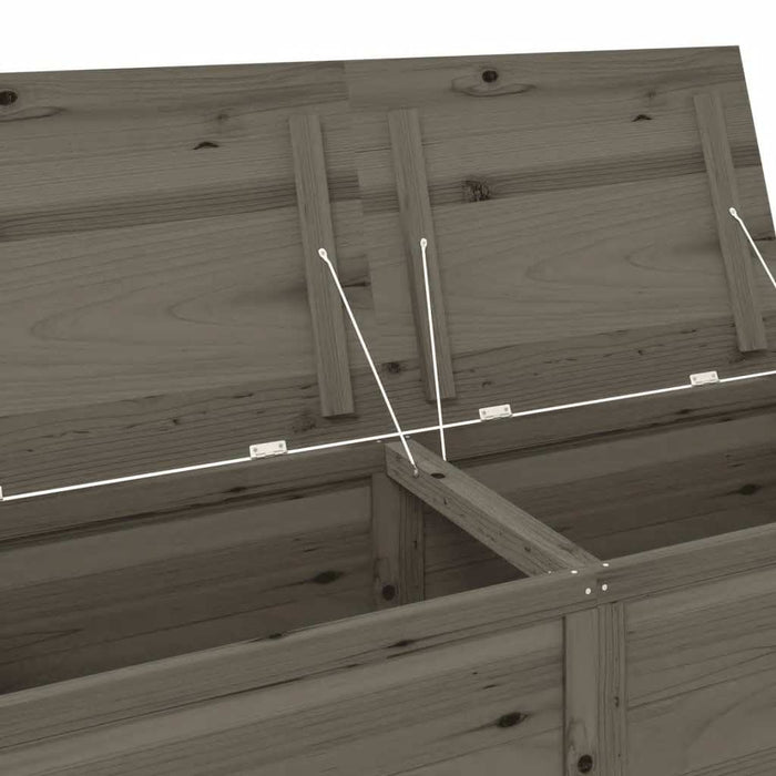 Cutie de perne de exterior antracit 150x50x56cm lemn masiv brad - WALTI WALTI