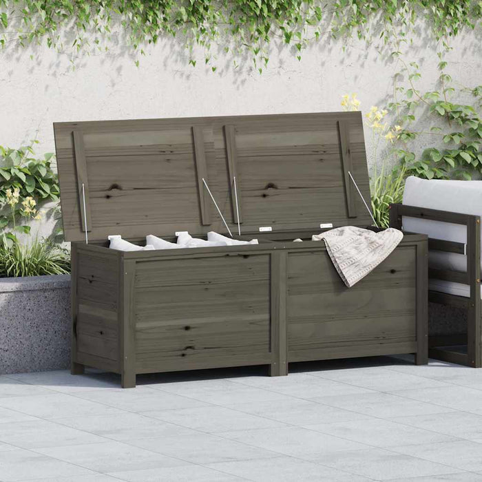 Cutie de perne de exterior antracit 150x50x56cm lemn masiv brad - WALTI WALTI