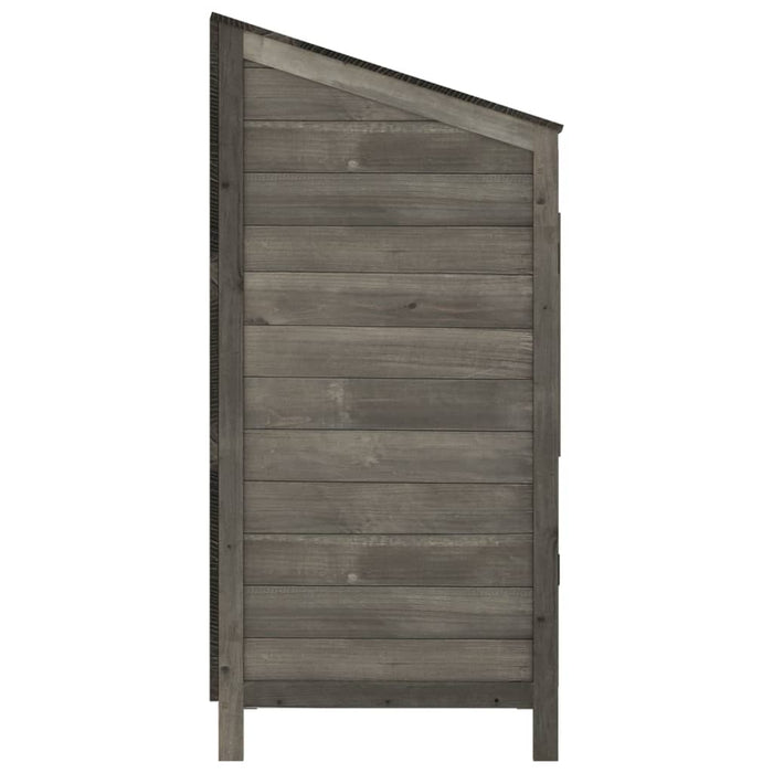 Șopron de grădină, antracit, 55x52x112 cm, lemn masiv de brad - WALTI WALTI