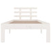 Cadru de pat, alb, 100x200 cm, lemn masiv de pin - WALTI WALTI