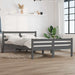 Cadru de pat, gri, 140x190 cm, lemn masiv de pin - WALTI WALTI