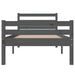 Cadru de pat, gri, 100x200 cm, lemn masiv de pin - WALTI WALTI