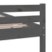Cadru de pat, gri, 100x200 cm, lemn masiv de pin - WALTI WALTI