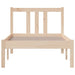 Cadru de pat mic single, 75x190 cm, lemn masiv - WALTI WALTI