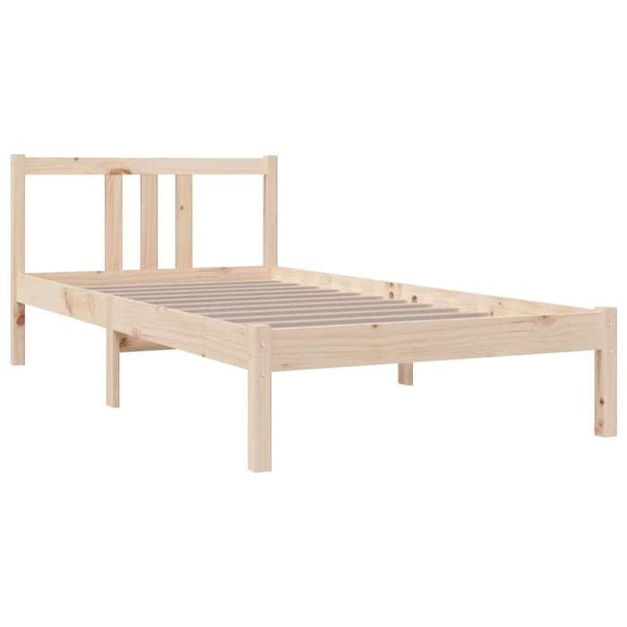 Cadru de pat single, 90x190 cm, lemn masiv - WALTI WALTI