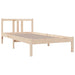 Cadru de pat single, 90x190 cm, lemn masiv - WALTI WALTI